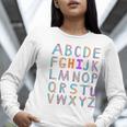 Back To School Kindergarten Alphabet ABC Teacher Women Kids Women Long Sleeve T-Shirt, funny gift Back To School Kindergarten Alphabet ABC Teacher Women Kids Women Long Sleeve T-Shirt, funny gift