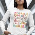 My Class Is Full Of Treble Makers Funny Music Teacher Groovy Men Women Girls Kids Women Long Sleeve T-Shirt, Groovy Teacher Shirts, funny gift