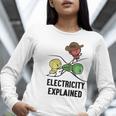 Electricity Explained Physics Nerd I Teacher School Women Long Sleeve T-Shirt, funny gift