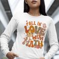 Fall In Love With Science Math Teacher Fall Thanksgiving Women Long Sleeve T-Shirt, Science Teacher Shirts, funny gift