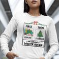 First Educate Then Celebrate Christmas Teacher Winter Break Women Long Sleeve T-Shirt, funny gift