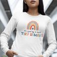 Good Day To Teach Tiny Humans Rainbow Teacher Women Long Sleeve T-Shirt, funny gift