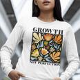 Growth Not Perfection Abstract Florals SPED Teacher Women Long Sleeve T-Shirt, funny gift