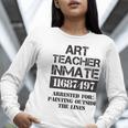 Halloween Art Teacher Prisoner Costume Women Long Sleeve T-Shirt, funny gift Halloween Art Teacher Prisoner Costume Women Long Sleeve T-Shirt, funny gift