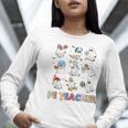 Halloween PE Teacher Spooky Physical Education Teacher Women Long Sleeve T-Shirt, Pe Teacher Shirts, funny gift