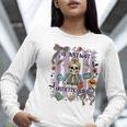Halloween Skeleton Teacher I'Ll Just Wait Until It's Quiet Women Long Sleeve T-Shirt, funny gift Halloween Skeleton Teacher I'Ll Just Wait Until It's Quiet Women Long Sleeve T-Shirt, funny gift