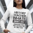 Halloween History Teacher Prisoner Costume Women Long Sleeve T-Shirt, History Teacher Shirts, funny gift Halloween History Teacher Prisoner Costume Women Long Sleeve T-Shirt, History Teacher Shirts, funny gift