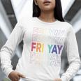 Happy Fri Yay Teacher Friday Saying Women Long Sleeve T-Shirt, funny gift Happy Fri Yay Teacher Friday Saying Women Long Sleeve T-Shirt, funny gift