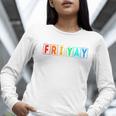 Happy Fri Yay Teacher Friday Women Long Sleeve T-Shirt, funny gift Happy Fri Yay Teacher Friday Women Long Sleeve T-Shirt, funny gift