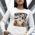 Haunted By 67 Teacher Ghost Pumpkin Halloween Costum Women Long Sleeve T-Shirt, funny gift Haunted By 67 Teacher Ghost Pumpkin Halloween Costum Women Long Sleeve T-Shirt, funny gift