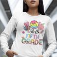 Hello 5th Grade Boy Girl Teacher Back To School 5th Grade Women Long Sleeve T-Shirt, funny gift