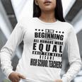 High School Teacher Personalized Women Long Sleeve T-Shirt, funny gift