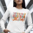 Inclusion Matters Groovy American Sign Language ASL Teacher For Men Women Women Long Sleeve T-Shirt, Groovy Teacher Shirts, funny gift