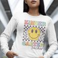 Kindergarten Teacher Team Hippie Smile Face Back To School Women Long Sleeve T-Shirt, funny gift Kindergarten Teacher Team Hippie Smile Face Back To School Women Long Sleeve T-Shirt, funny gift