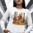 Librarian Turkey Reading Book Fall Thanksgiving Teacher Book Women Long Sleeve T-Shirt, funny gift Librarian Turkey Reading Book Fall Thanksgiving Teacher Book Women Long Sleeve T-Shirt, funny gift