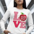 Love Kindergarten Cute Apple School Teacher Women Long Sleeve T-Shirt, funny gift Love Kindergarten Cute Apple School Teacher Women Long Sleeve T-Shirt, funny gift