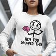 Nerdy Hey You Dropped This Brain Math Teacher Women Long Sleeve T-Shirt, funny gift Nerdy Hey You Dropped This Brain Math Teacher Women Long Sleeve T-Shirt, funny gift