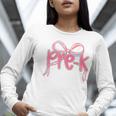 Preppy Pre k Back To School Pre-k Teachers Girls Cute Bow Women Long Sleeve T-Shirt, funny gift Preppy Pre k Back To School Pre-k Teachers Girls Cute Bow Women Long Sleeve T-Shirt, funny gift