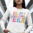 Retro Groovy Retirement Era Retired Teacher Women Long Sleeve T-Shirt, Groovy Teacher Shirts, funny gift