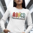 Rock Abcd Back To School Abcd Preschool Teacher Appreciation Women Long Sleeve T-Shirt, funny gift Rock Abcd Back To School Abcd Preschool Teacher Appreciation Women Long Sleeve T-Shirt, funny gift
