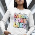 Soul Bleach Teacher Staff First Day Of School Last Hugs & High Fives Lunch Lady Vibes Blue Classic Fit Women Long Sleeve T-Shirt, funny gift Soul Bleach Teacher Staff First Day Of School Last Hugs & High Fives Lunch Lady Vibes Blue Classic Fit Women Long Sleeve T-Shirt, funny gift
