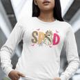 Sped Teacher Halloween Ghost Special Education Preppy Fall Women Long Sleeve T-Shirt, funny gift