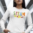 Steam Teacher Science Tech Engineering Arts Maker Women Long Sleeve T-Shirt, Science Teacher Shirts, funny gift