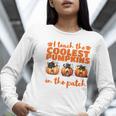 I Teach The Cutest Pumpkins Halloween Teacher Cat Lover Women Long Sleeve T-Shirt, funny gift I Teach The Cutest Pumpkins Halloween Teacher Cat Lover Women Long Sleeve T-Shirt, funny gift
