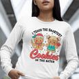 Teacher Of Smart Cookies Cute Gingerbread Teacher Christmas Women Long Sleeve T-Shirt, funny gift