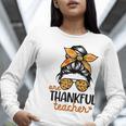 Thanksgiving Shirt Teacher Women Messy Bun Thankful Teacher Women Long Sleeve T-Shirt, funny gift Thanksgiving Shirt Teacher Women Messy Bun Thankful Teacher Women Long Sleeve T-Shirt, funny gift