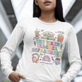 The Tired Teachers Department Retro Groovy Back To School Women Long Sleeve T-Shirt, funny gift The Tired Teachers Department Retro Groovy Back To School Women Long Sleeve T-Shirt, funny gift