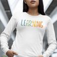 Vintage Play Is Learning Back To School Toddler Teacher Women Long Sleeve T-Shirt, funny gift Vintage Play Is Learning Back To School Toddler Teacher Women Long Sleeve T-Shirt, funny gift