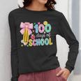 100 Days Of School Preppy 100th Day Of School Teachers Girls Women Long Sleeve T-Shirt, funny design