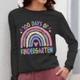 100th Day Of Kindergarten Teacher Kids 100 Days Smarter Women Long Sleeve T-Shirt, funny design 100th Day Of Kindergarten Teacher Kids 100 Days Smarter Women Long Sleeve T-Shirt, funny design