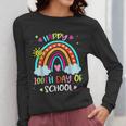 100th Day Of School Rainbow Happy 100 Days Smarter Teacher Women Long Sleeve T-Shirt, funny design 100th Day Of School Rainbow Happy 100 Days Smarter Teacher Women Long Sleeve T-Shirt, funny design