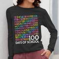 100th Day Of School Teacher Kids 100 Days Math Numbers Women Long Sleeve T-Shirt, funny design