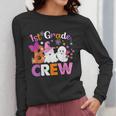 1st Grade Boo Crew First Grade Halloween Costume Teacher Kid Women Long Sleeve T-Shirt, First Grade Teacher Gifts, funny design