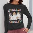 1st Grade Boo Crew Groovy Halloween Floral Ghost Kid Teacher Women Long Sleeve T-Shirt, Groovy Teacher Gifts, funny design 1st Grade Boo Crew Groovy Halloween Floral Ghost Kid Teacher Women Long Sleeve T-Shirt, Groovy Teacher Gifts, funny design