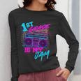 1st Grade Is My Jam Vintage 80s 80's Teacher Student Retro Women Long Sleeve T-Shirt, funny design