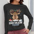 2nd Grade Teacher Christmas Second Grade Squad Reindeer Xmas For Men Women Kids Women Long Sleeve T-Shirt, 2nd Grade Teacher Gifts, funny design
