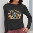2nd Second Grade Teacher Appreciation Teaching Wildflowers Women Long Sleeve T-Shirt, 2nd Grade Teacher Gifts, funny design