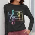 67 Music Meme Slang Six Seven Music Teacher Musician Women Long Sleeve T-Shirt, funny design