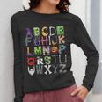 ABCs Alphabet Halloween Learning Kindergarten Teachers Women Long Sleeve T-Shirt, funny design ABCs Alphabet Halloween Learning Kindergarten Teachers Women Long Sleeve T-Shirt, funny design