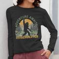 Adventure Awaits Bigfoot Teacher Kindergarten Back To School Women Long Sleeve T-Shirt, funny design Adventure Awaits Bigfoot Teacher Kindergarten Back To School Women Long Sleeve T-Shirt, funny design