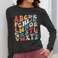Alphabet Hi Back To School ABC Pre K Kindergarten Teacher Women Long Sleeve T-Shirt, funny design
