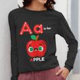 A Is For Apple Pre-K Kindergarten Teacher Student Women Long Sleeve T-Shirt, funny design