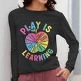 Apple Retro Play Is Learning Kindergarten Teacher Daycare Women Long Sleeve T-Shirt, funny design Apple Retro Play Is Learning Kindergarten Teacher Daycare Women Long Sleeve T-Shirt, funny design