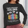 Art Teacher COMPLIMENTARY Colors Always Have Things To Say Women Long Sleeve T-Shirt, funny design Art Teacher COMPLIMENTARY Colors Always Have Things To Say Women Long Sleeve T-Shirt, funny design