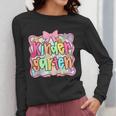 Back To School Kindergarten Preppy Teacher Girl Women Long Sleeve T-Shirt, funny design Back To School Kindergarten Preppy Teacher Girl Women Long Sleeve T-Shirt, funny design