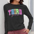 Back To School Neon Checkered Third Grade Colorful Teacher Women Long Sleeve T-Shirt, funny design Back To School Neon Checkered Third Grade Colorful Teacher Women Long Sleeve T-Shirt, funny design